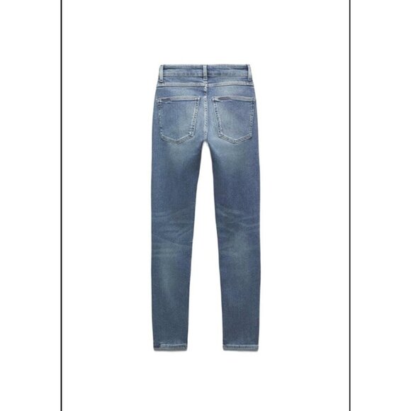 ZARA ZW SKINNY HIGH-WAIST JEANS BLUE SIZE 8 | 6045/041 - Picture 3 of 4
